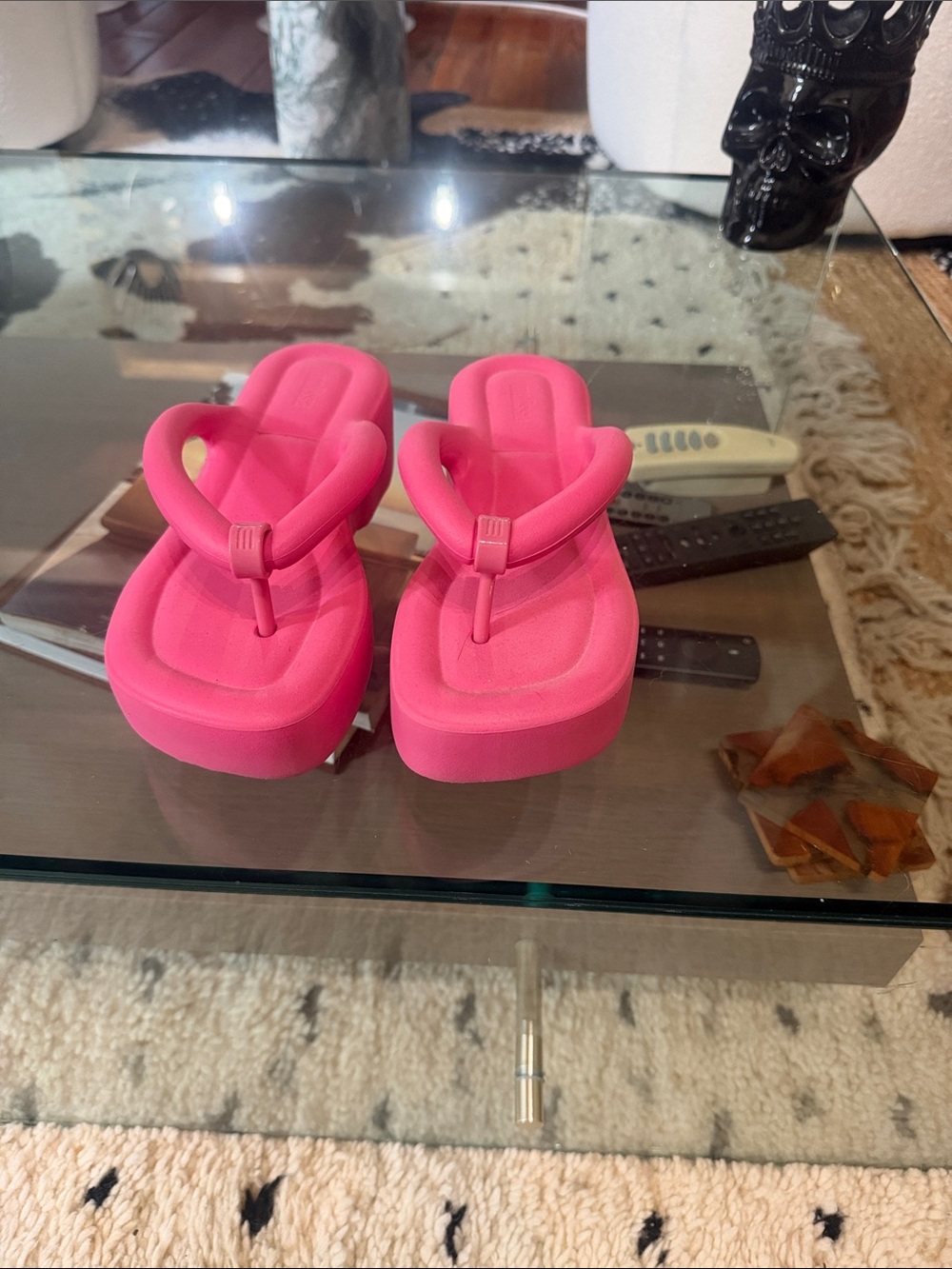 Melissa Women’s Hot Pink Platform Flip-Flops